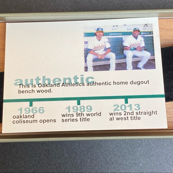 Tokens & Icons Oakland A’s Dugout Bench Color Pen - Picture 8 of 13